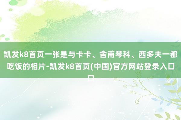 凯发k8首页一张是与卡卡、舍甫琴科、西多夫一都吃饭的相片-凯发k8首页(中国)官方网站登录入口