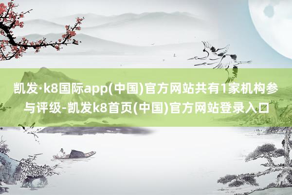 凯发·k8国际app(中国)官方网站共有1家机构参与评级-凯发k8首页(中国)官方网站登录入口